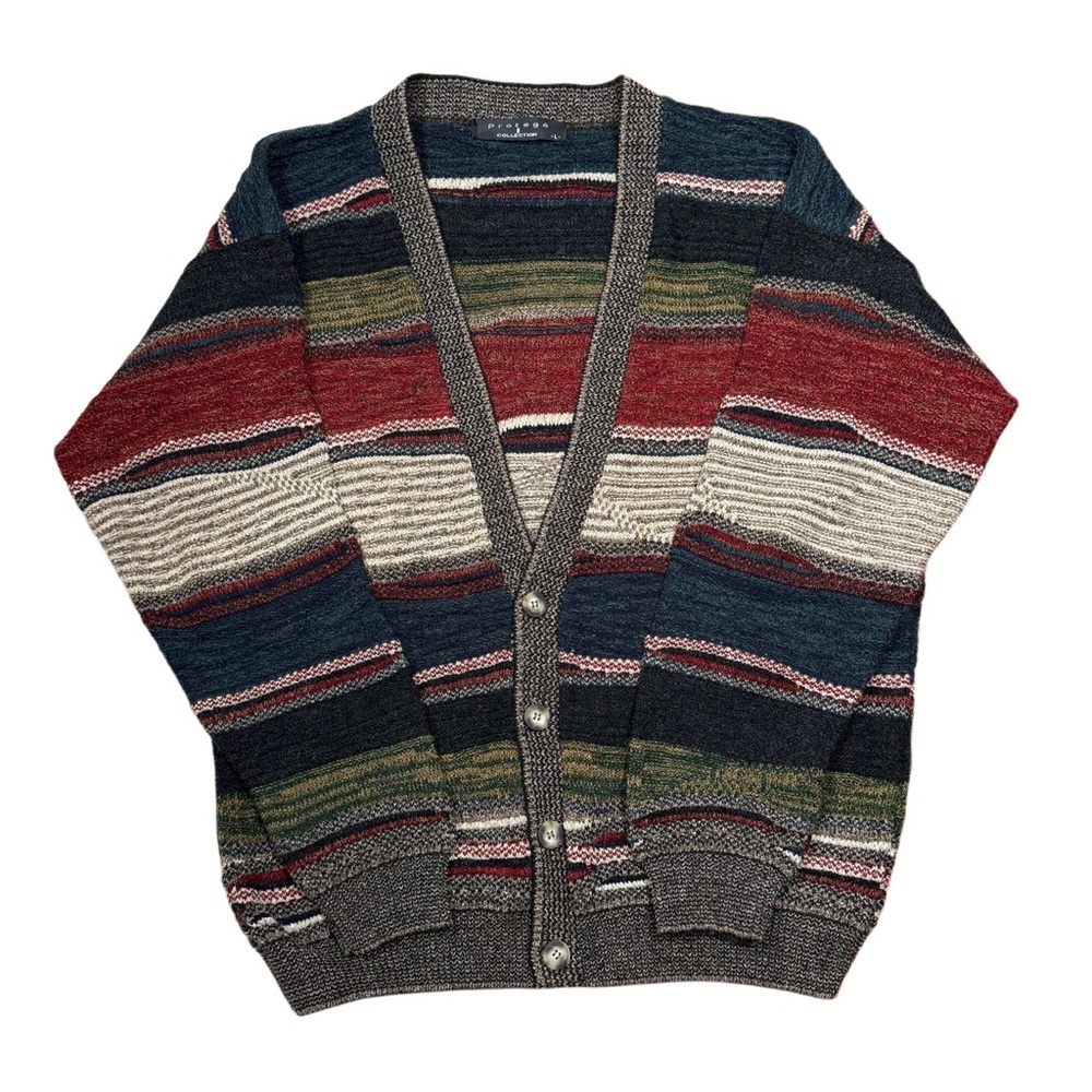 Protege Collection Striped Hiking Knit Cardigan Large - Picture 1 of 12